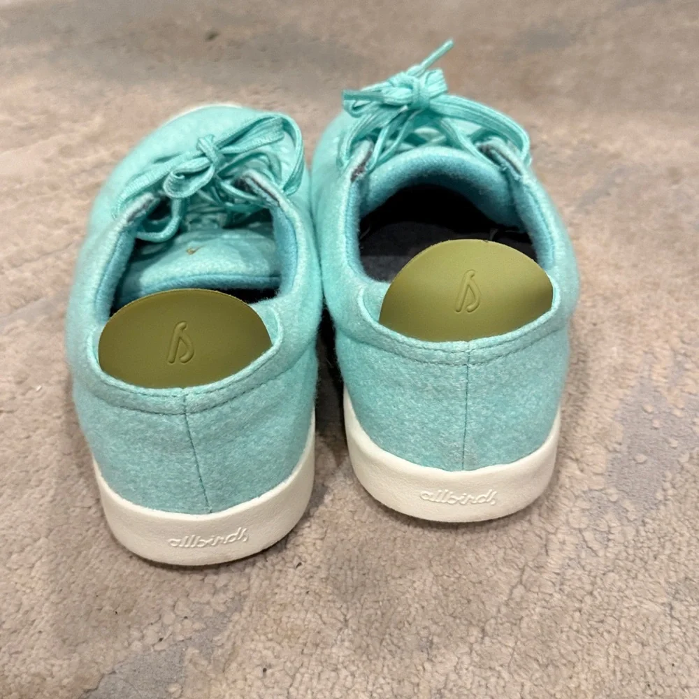Allbirds Wool Piper Buoyant Mint Blizzard Fashion Sneaker Size8 women’s size 9.5